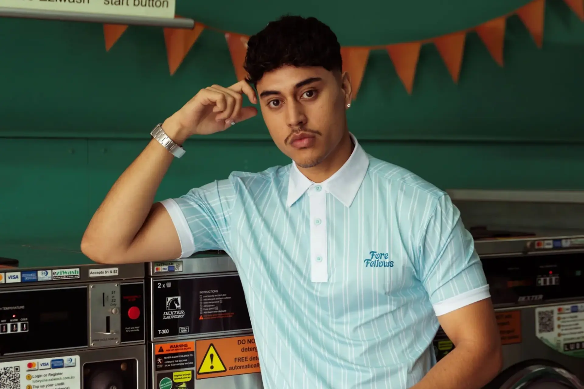 Fore Fellows Double Pinstripe Polo 3