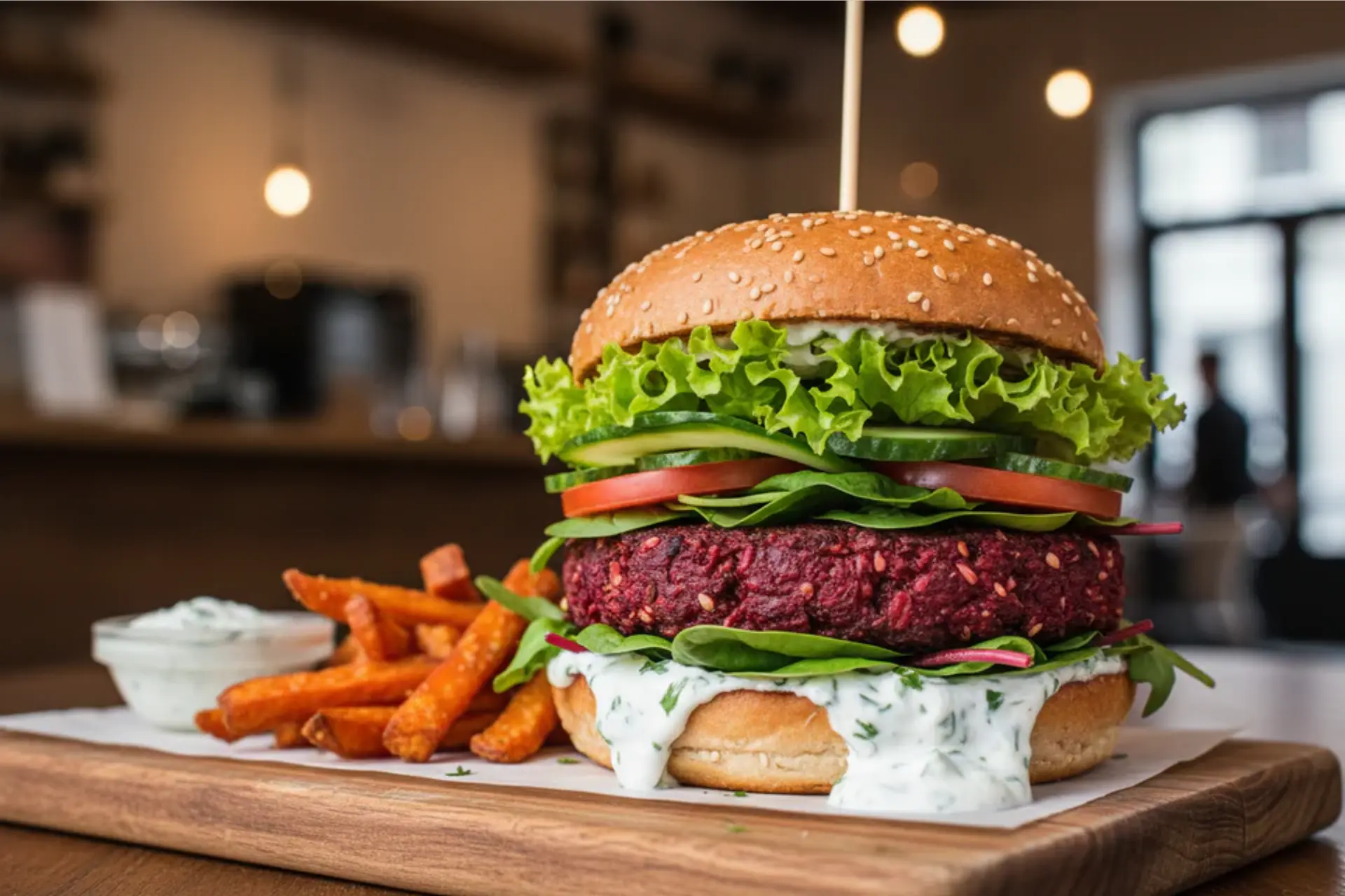 Hey! Hunger Roasted Beets & Walnuts Tikka Patty 2