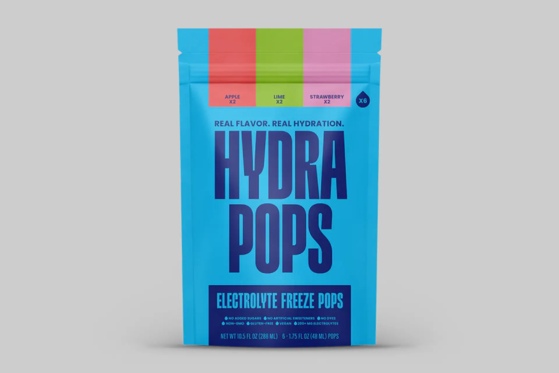 Assortment of colorful Hydra Pops Electrolyte Freeze Pops in a variety pack, showcasing their refreshing appeal. - Product Review