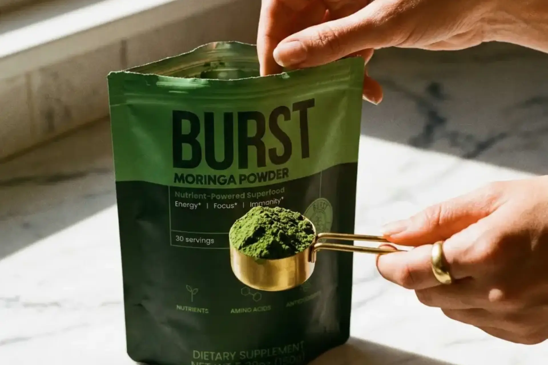 Burst Organic Moringa Powder 2