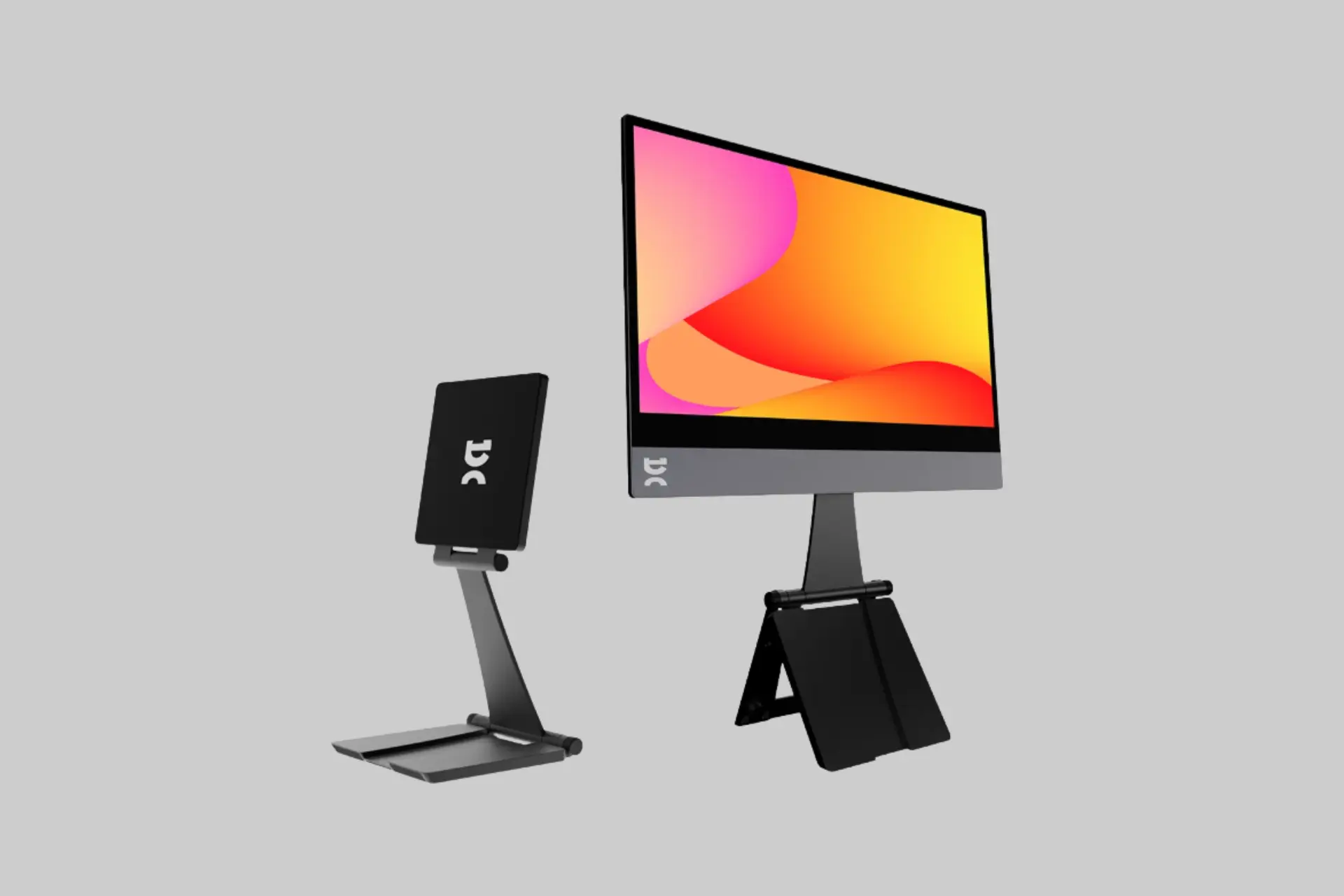 Espresso Display 15 portable monitor set up next to a laptop in a modern workspace, showcasing its thin profile. - Product Review