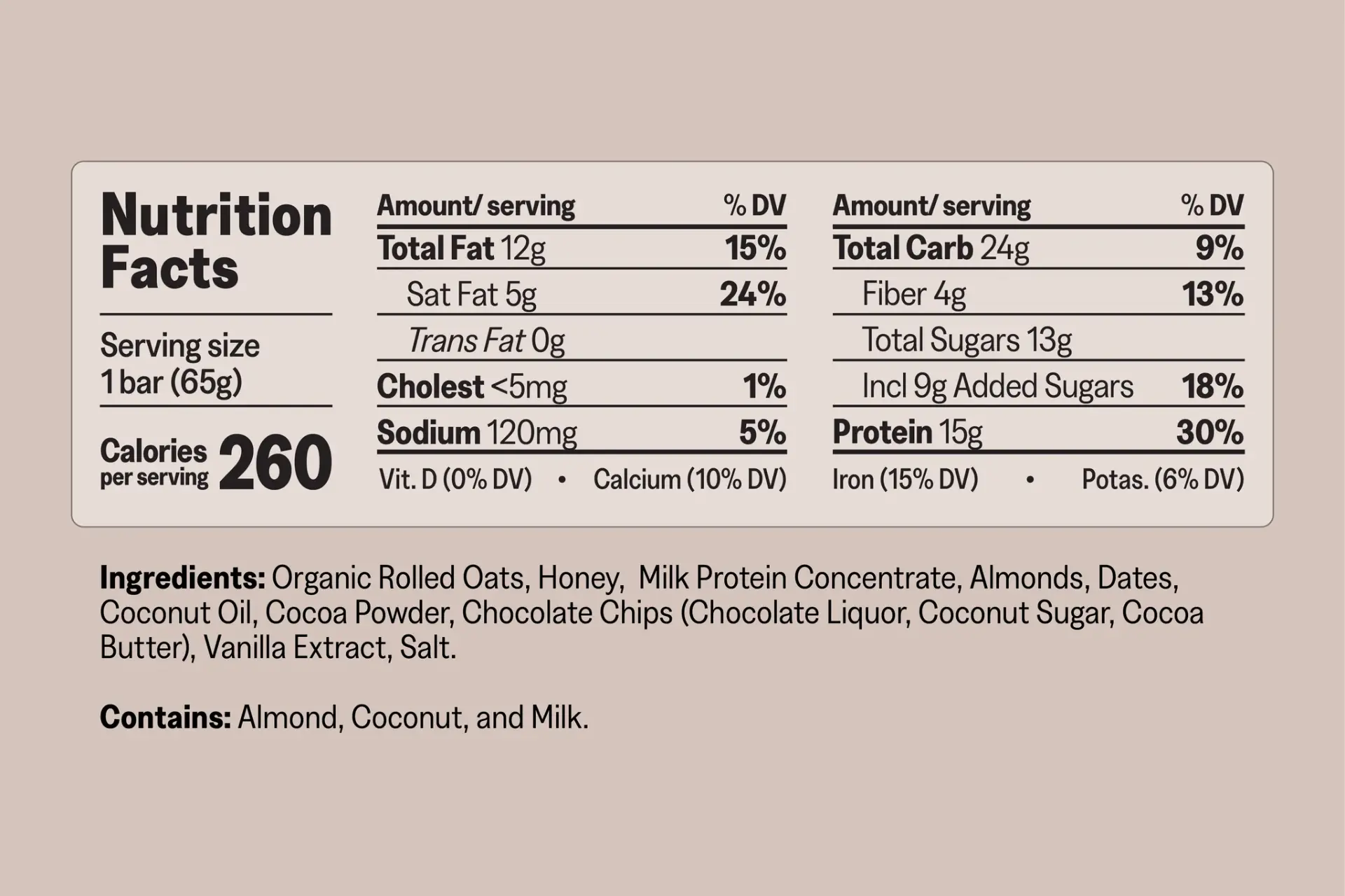 Mush Double Chocolate Chip Protein Bar 4