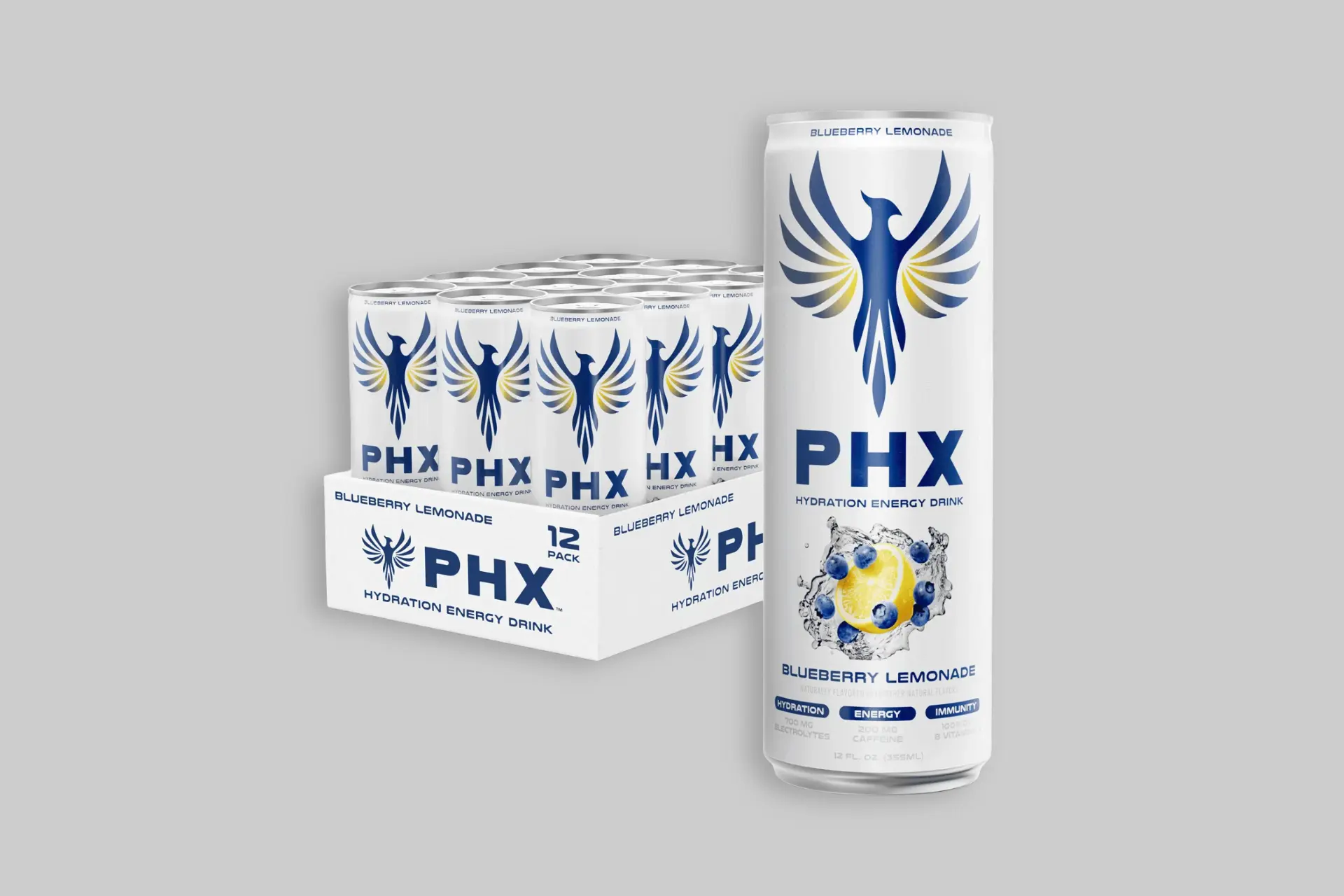 PHX Blueberry Lemonade Energy Drink 1